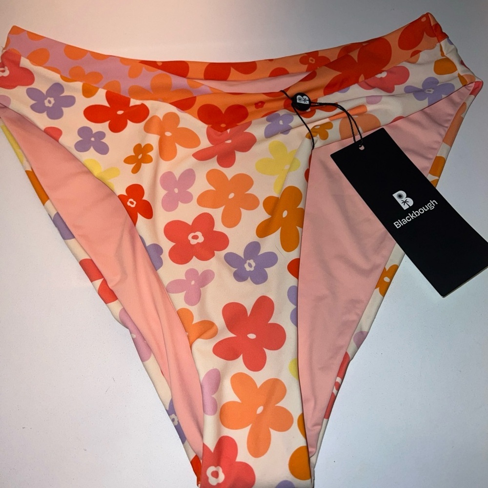 Blackbough Floral Bikini - Red, Orange, Pink - Picture 3 of 9
